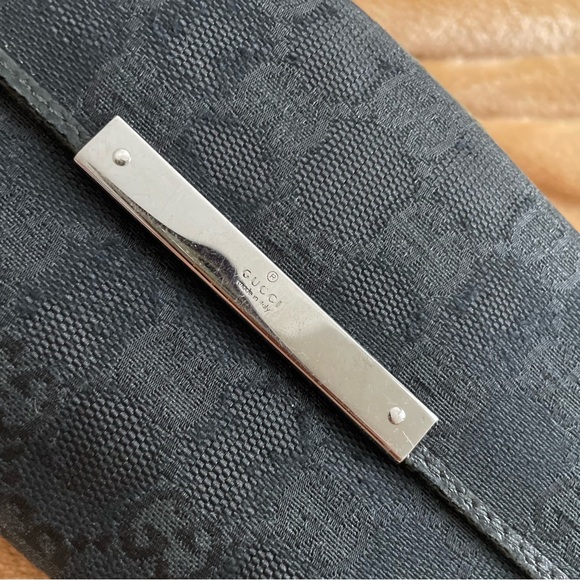 Gucci black monogram canvas long wallet - Picture 2 of 14